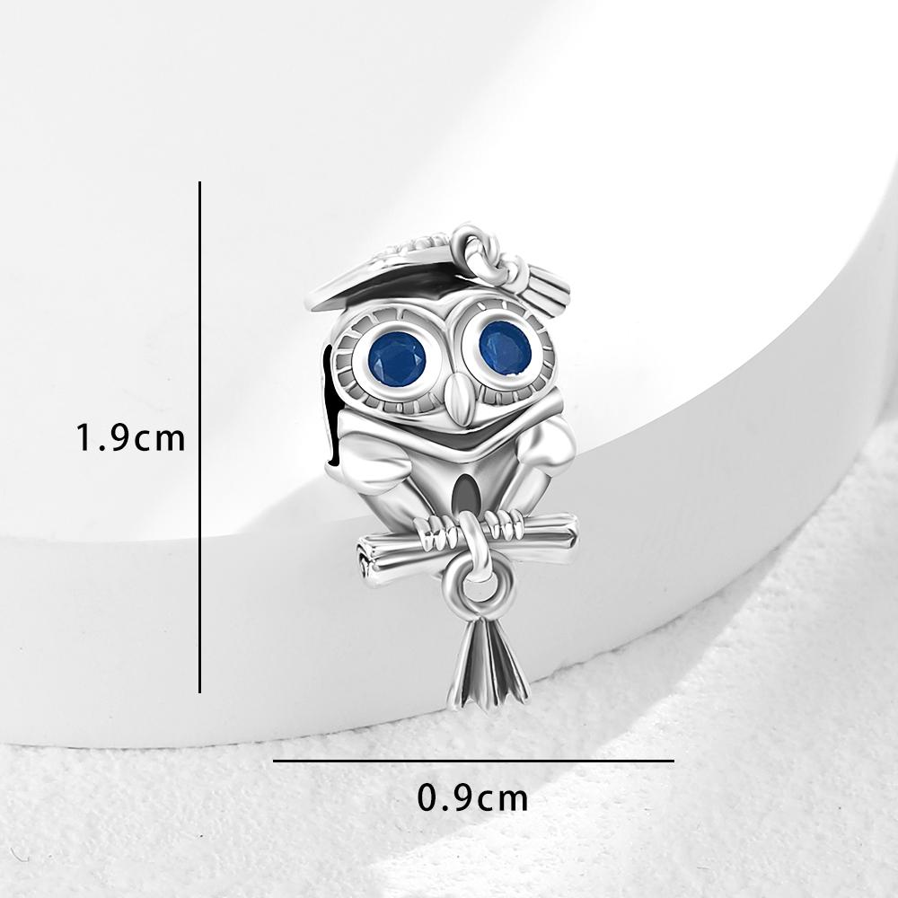 New Copper Double Color Frog Owl Bear Sparkling Claws Exquisite Charm Fit For Original Bracelet Diy Jewelry Accessories