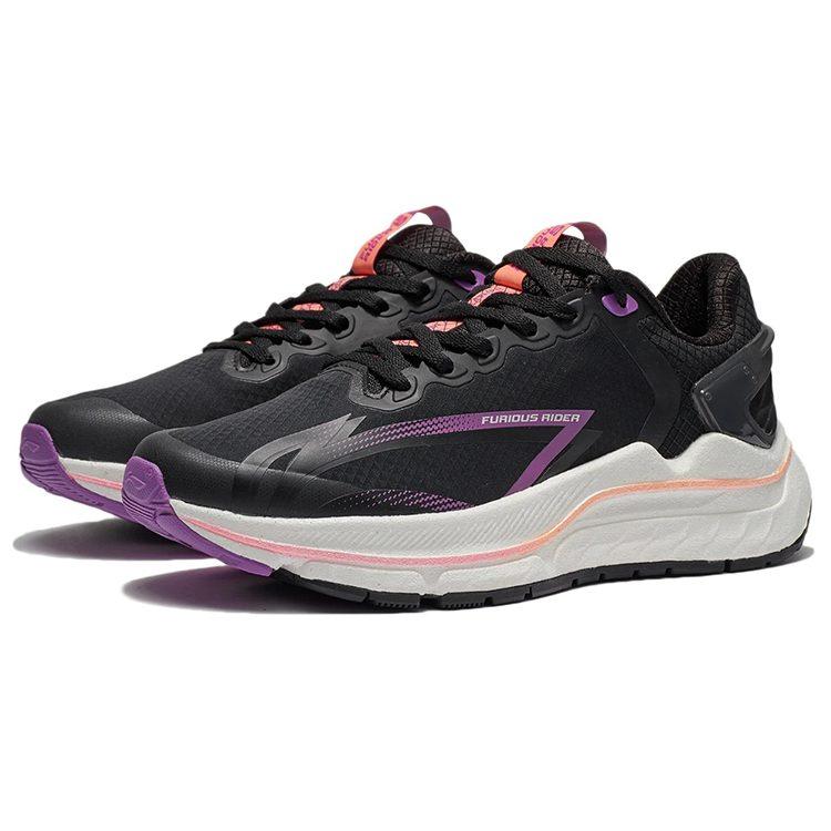 Li Ning Furious Rider 5.0 BOOM Technology Low top Running Shoes Women's Black Purple ARZR002-11