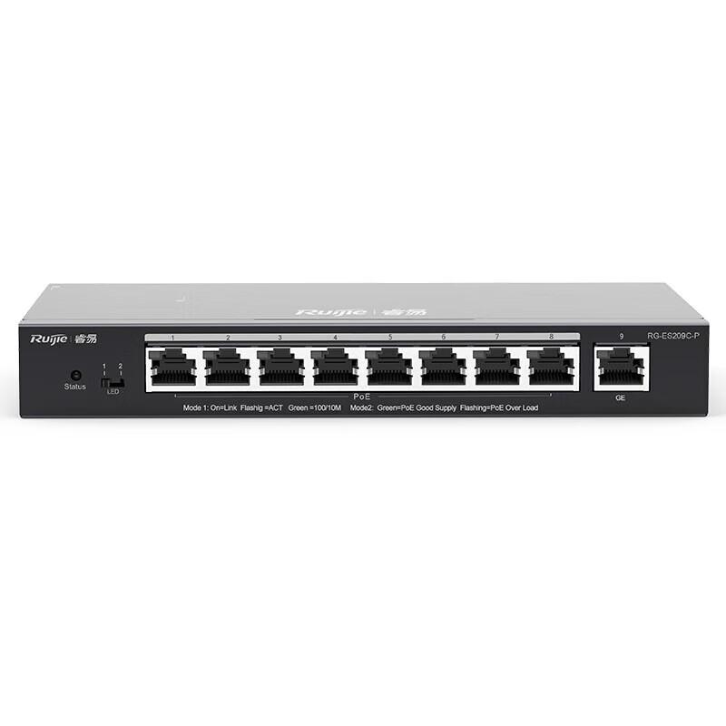 

Ruijie 8-Port 100Mbps Smart Managed PoE Switch