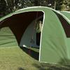 6 Person Tunnel Tent in Green and White 700 x 590 x 215 cm