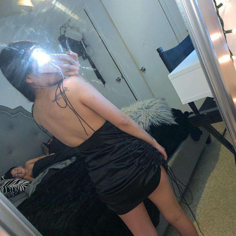 IELGY Summer Women's Explosive Short Skirt Sling Sexy Halter Nightclub Dress