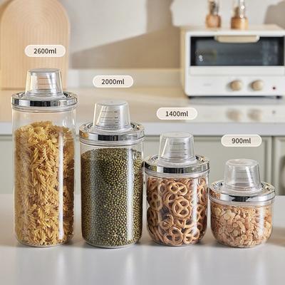 Home Kitchen Sealed Jar Coffee Bean Moisture-proof Storage Container Grain and Miscellaneous Grain Transparent Storage Tank