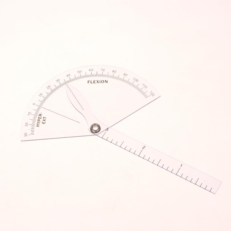 1PCS PVC Medical Finger Goniometer Plastic 180° Angle Protractor, Professional Finger Measuring Tool