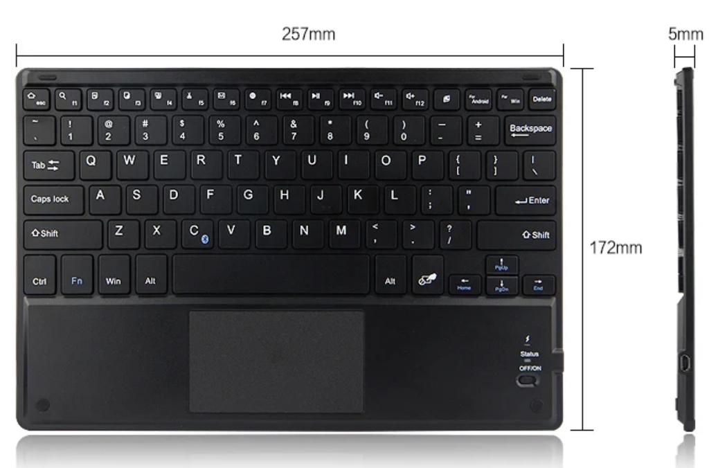 Wireless keyboard bluetooth touchpad for samsung apple lenovo xiaomi