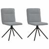 VidaXL Dining Chairs Set of 2 Light Grey Fabric, Chair, Living Room Chair, Accent Chair, Kitchen Chair, Seat of 4101232