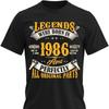 Birthday or Unisex Legends Were Born In 19XX Vintage Casual T Shirt Years Old Retro Grandpa Shirt for Papa Customized Unisexy Colors