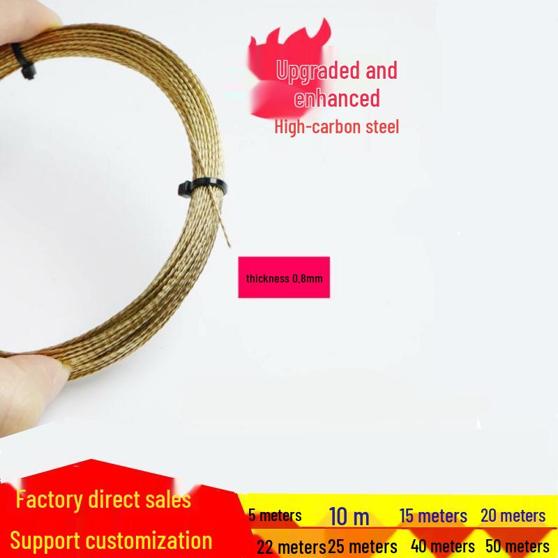 Kupferbeschichteter Stahl-Draht für Windschutzscheiben-Entfernung und -Einbau, Auto-Glas-Schneiden, 10m/20m 3-adrig
