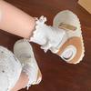 Velcro Mary Jane shoes women's 2025 new summer hollow soft sole with skirt Hundred towers mesh breathable casual shoes