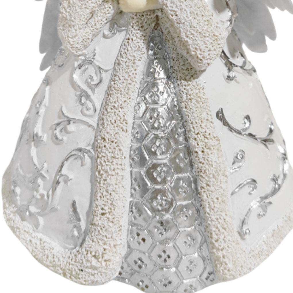 Christmas Tree Topper with Light Lighting 2D Acrylic Angel Figurine Xmas Treetop Decor Festival Party Christmas Tree Ornament