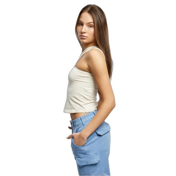 Débardeur Femme - Urban Classics - Ajusté - Blanc - 95% Coton - 5% Élasthanne