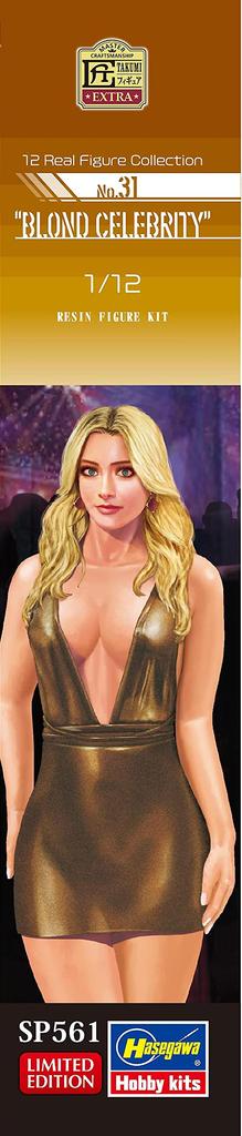 Hasegawa Real Figure Collection Blonde Celeb Unpainted Resin Kit SP561 1/12 No.31