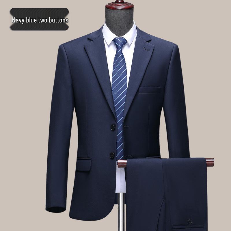 Men's Slim Fit Wool Suit Set for Spring 2025: Business, Wedding, or Banquet Tuxedo, Perfect for Father's Outfit.