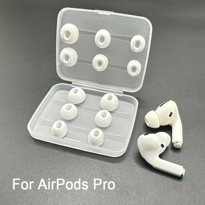 Puntas de Silicona de Repuesto Universales para Apple Airpods Pro 1ª 2ª con Agujero para Cancelación de Ruido Ajuste Suave y Cómodo