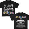 Hip Pop Chris Brown Breezy Bowl XX Concert Tour Cotton TShirt Vintage Short Sleeve Round Neck Print Casual Style for Women Men