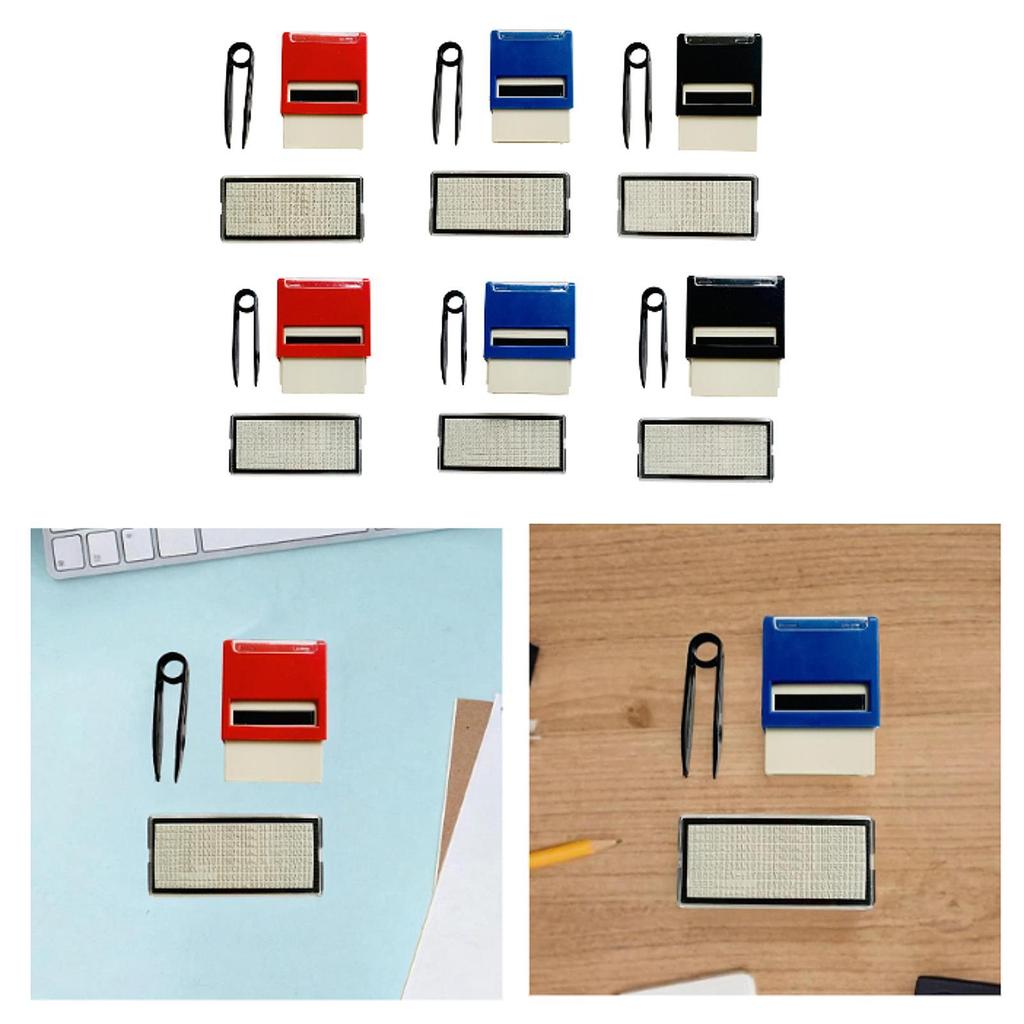 Self Inking Stamp Set Stationary Alphabet Number Removable Professional Portable Mini Printing Stamp DIY Stamp Kit for Office