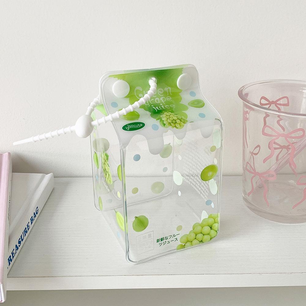 

Cartoon PVC Display Bag 10cm Storage Clear Cotton Out Bag With Lanyard Protective Pouch Outdoor Travel