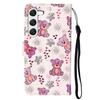 For Samsung Galaxy S24 Cover Pattern Printing Leather Wallet Flip Stand Phone Case