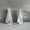 3D Cute Christmas Tree Decoration Silicone Mold DIY Handmade Aromatherapy Plaster Christmas Lights Tree Resin Drop Glue Mold