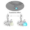 925 Silver Luminous Firefly Love Guitar Beads Pendant Fit Bracelet DIY Women Jewelry Gift