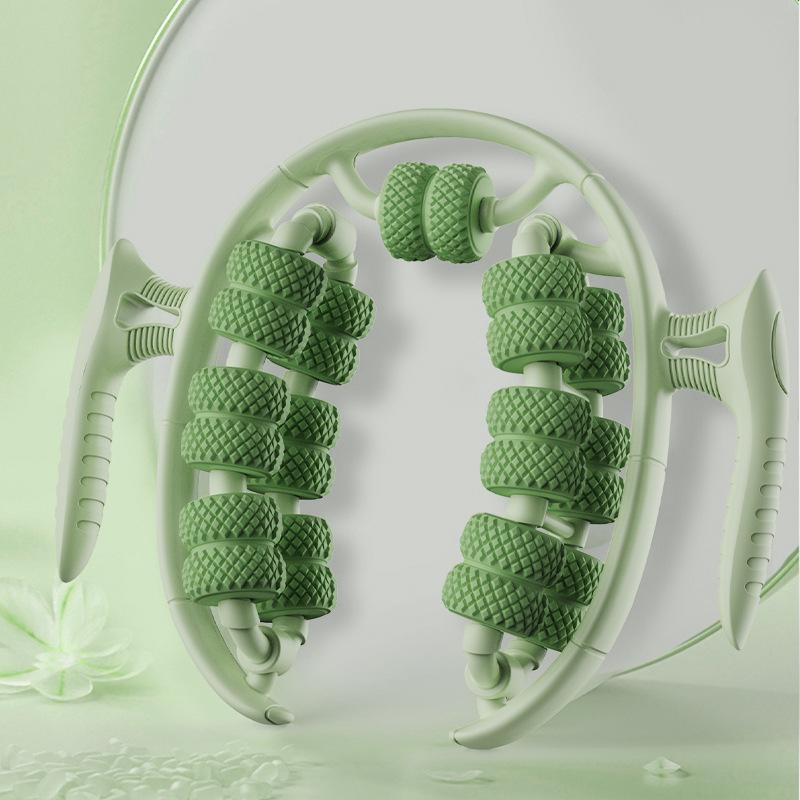26 Wheel Leg Massager Ring Clamp Leg Roller 360°All-Round Massage Calf Muscle Relaxer Slim Shaping Leg Yoga Massage Roller