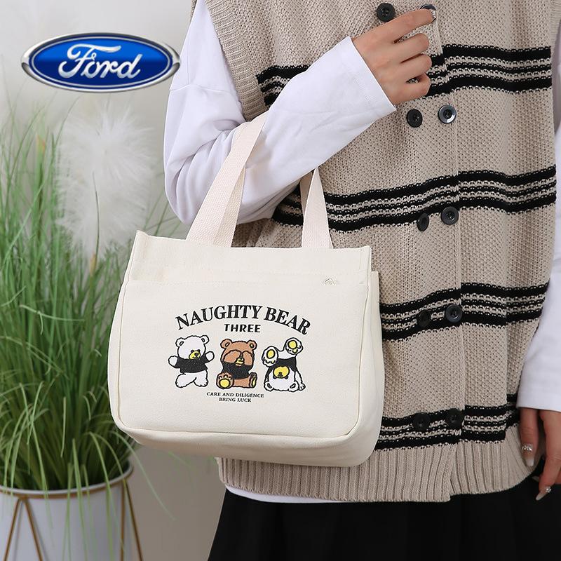 Ford Satchel bag three bears lunch bag large capacity canvas bag travel lunch box bag factory direct sales work clothing mommy bag