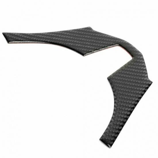 Carbon Fiber Interior Steering Wheel Trim Cover Fit For Mazda 3 Axela 2014-2016