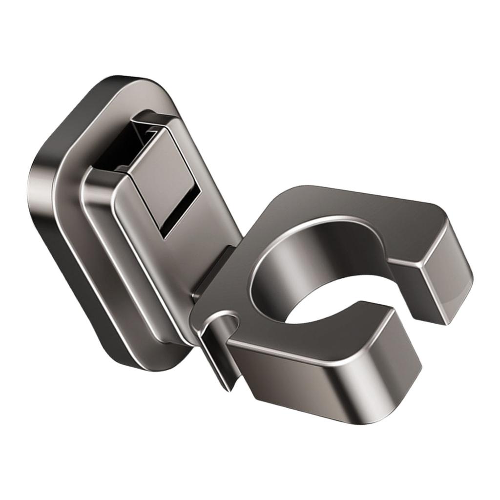 Elegant Sturdy Plastic Adhesive Wall Mounted Hair Dryer Holders for Easy Installation and Removal In Bathrooms