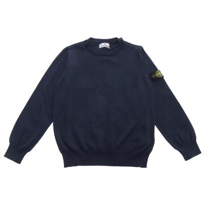 Pullover Unifarben Rundhalsausschnitt Langarm Kinderpullover Blau 7816501A4-V0020
