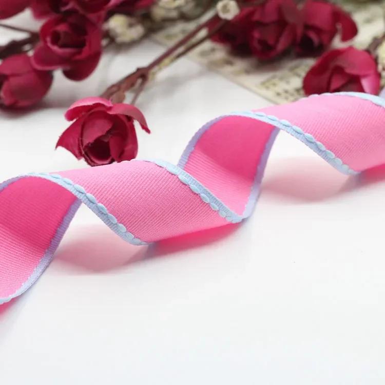 1'' (25mm) 1meter Jump Line Grosgrain Satin Ribbon DIY Handmade Arts Decorative Crafts Hair Bow Sewing Clothing Accessories