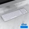 Rechargeable Silent Wireless Bluetooth Keyboard & Mouse Set for iPad, Laptop, and Desktop.