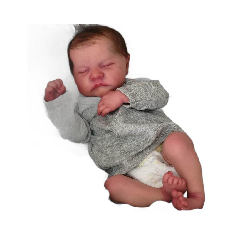 Levi Reborn Baby Doll: 17" Soft Vinyl Doll for Early Education.