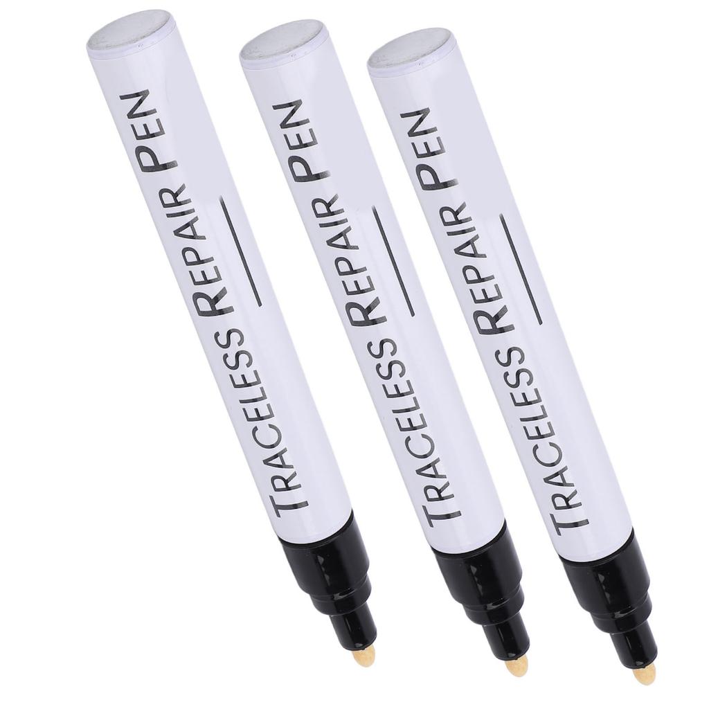 3 Pcs Black Touchup Paint Pen for Car Weather Resistant Long Lasting Automotive Scratch Repair Pen