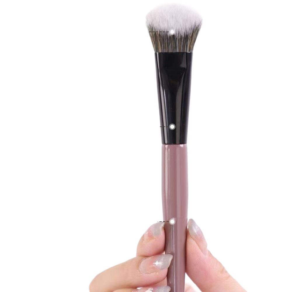Small Angled Blush & Contour Brush - Soft Bristles, Versatile Makeup Tool