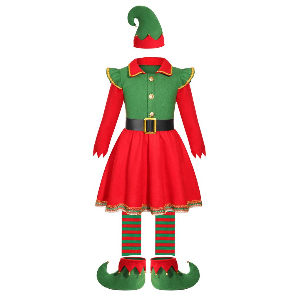 Children's Christmas Costumes, Holiday Party Christmas-themed Performance Cosplay Costumes