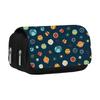 Pencil Case High Capacity Waterproof Double-layer Cartoon Flip Starry Sky Astronaut Pen Bag School