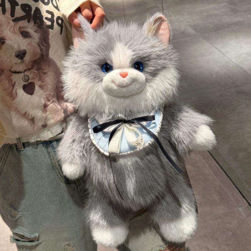 2026 Simulated Storage Bag Cat Backpack Cute and Comfortable Girl's Birthday Gift Fashionable and Adjustable Shoulder Straps