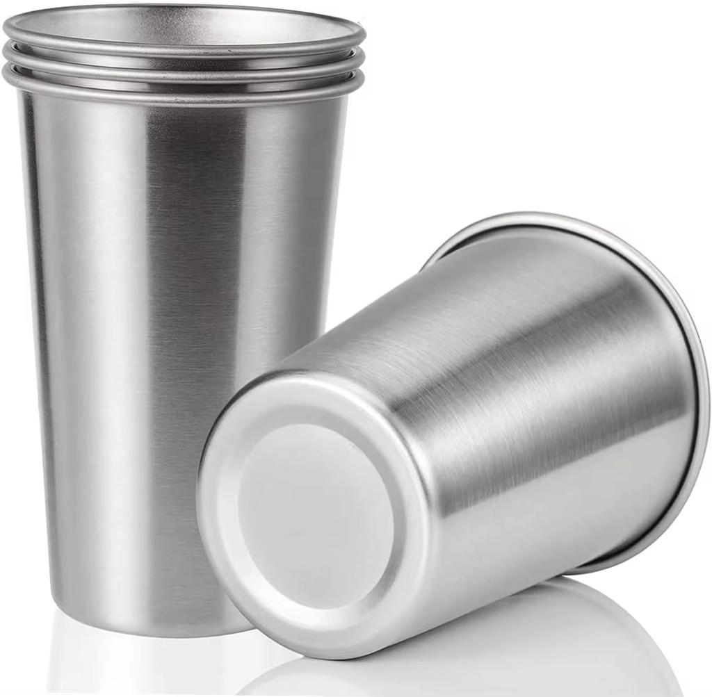 Stainless Steel Gold Cups 500ML Insulated Metal Cup 304 Drinking Wine Coffee Beer Mug Outdoor Travel Tumbler Pint Glasses Cups