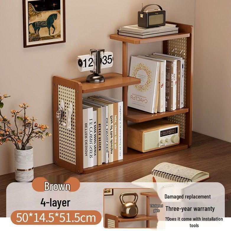 Ancient Style Multi-layer Desktop Bookshelf & Storage Rack