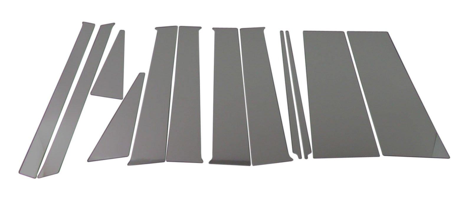 

BRIGHTZ N Finish Stainless Steel Black Plated Pillar Panels No Visor Required Fits N Custom BOX+ JF1/JF2 Ultra-Mirror (12-Piece Set) - [PIL-BLA-034] - чёрный