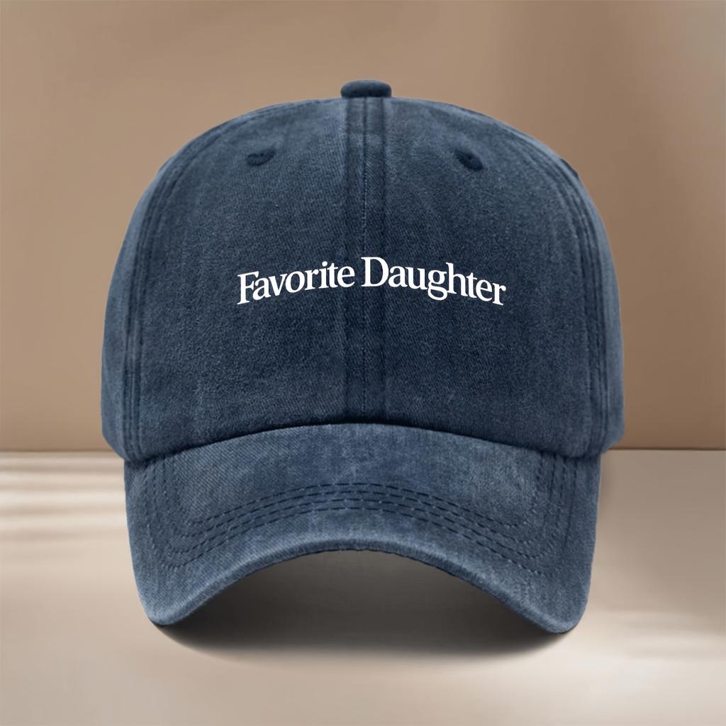 Questo è un cappellino da baseball stampato "Figlia Preferita" Comodo E Individuale Pannello Regolabile Cappello Unisex alla Moda Leggero