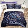 Classic White Rose Pattern Bedding Uilt Set Uilt Cover Pillowcase Home Decoration Birthday Gift (1 * Duvet Cover + 2 * Pillowcase Without Core)