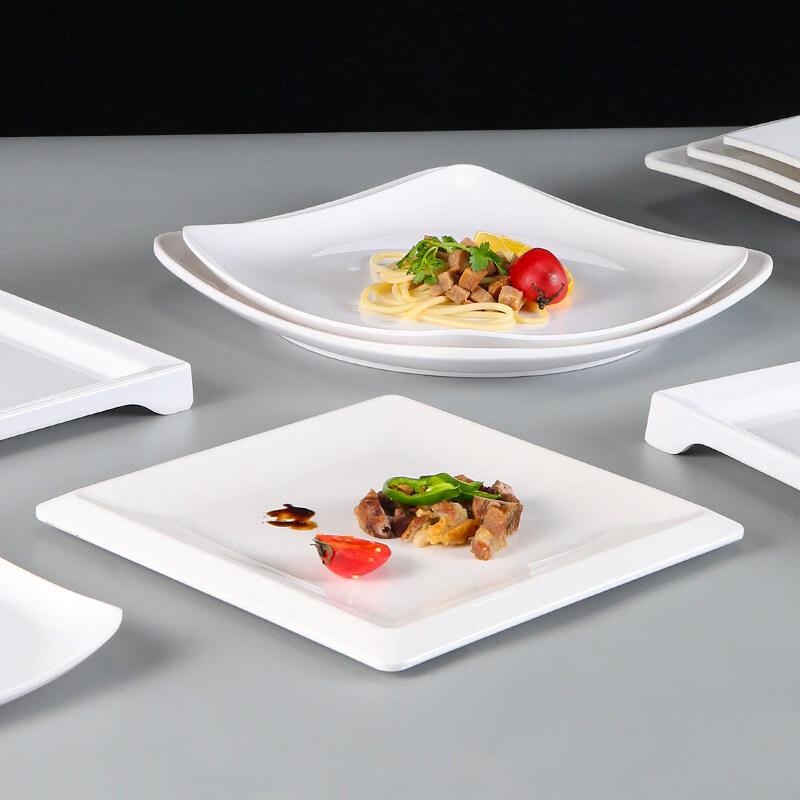 Melamine Square Deep Divided Dish - 5 Pack
