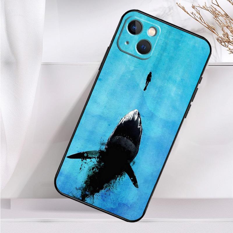 Shark Ocean Fish Shockproof Case For iPhone 18 17 16 15 14 11 Pro Max Plus 12 13 Mini 16e 17 Air Phone Cover