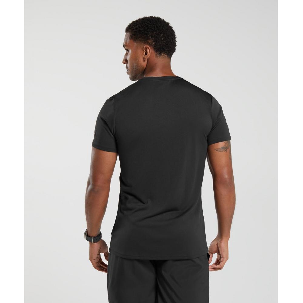Gymshark Camiseta llegada negra a2a1k bbbb