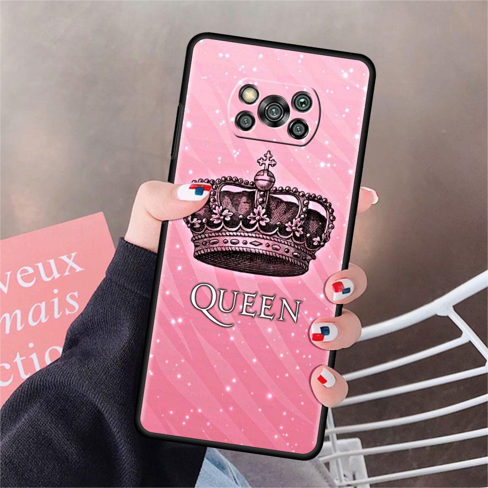 

Чехол для Xiaomi Mi Poco X3 NFC X4 Pro F3 F4 GT M4 M3 F1 C40 11 Lite 11T Мягкий силиконовый чехол для телефона Princess Mom Queen Shell Poco C40