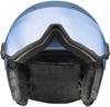 Горнолыжный шлем uvex Wanted Visor stone matt синий