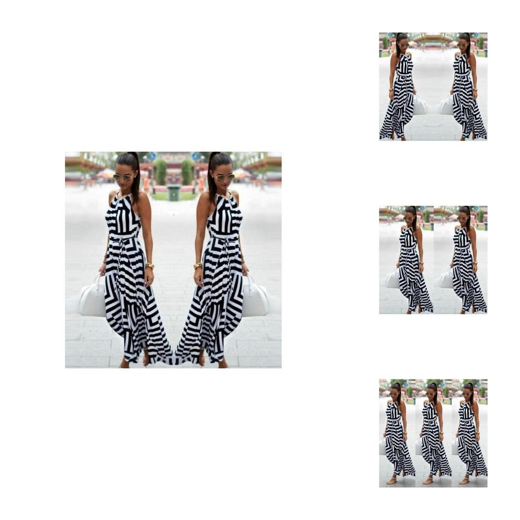 Summer Women Loose Long Evening Party Cocktail Lady Casual Beach Sundress Dress