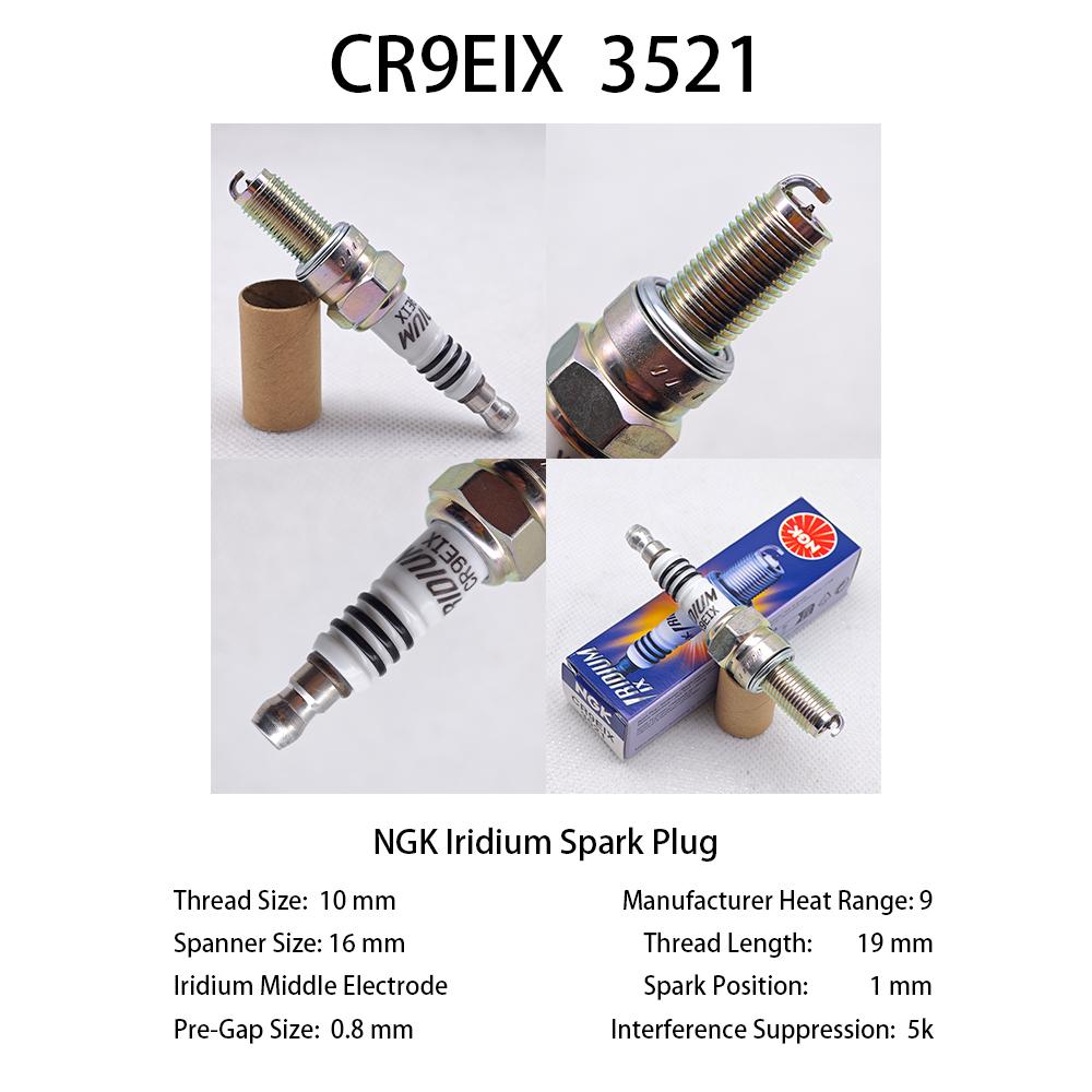 

1pcs Motorcycle Iridium Spark Plug CR7EIX CR8EIX CR9EIX CR10EIX 1pcs CR9EIX