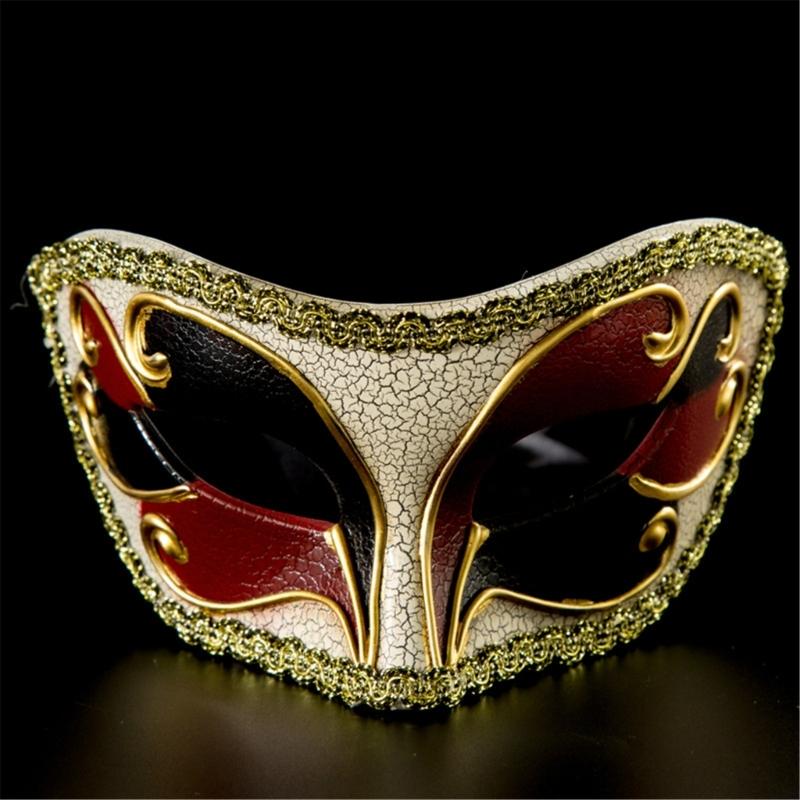 Masquerade Mask Halloween Mask Costume Decoration Half Face Mask for Women Men Halloween Masquerade Cosplay Party Proms