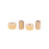 1 Set 0.5M Copper Worm Gear Drive Combination Set 12/15/16/18/32 Teeth 2MM/3MM 2MM Step Hole DIY Model